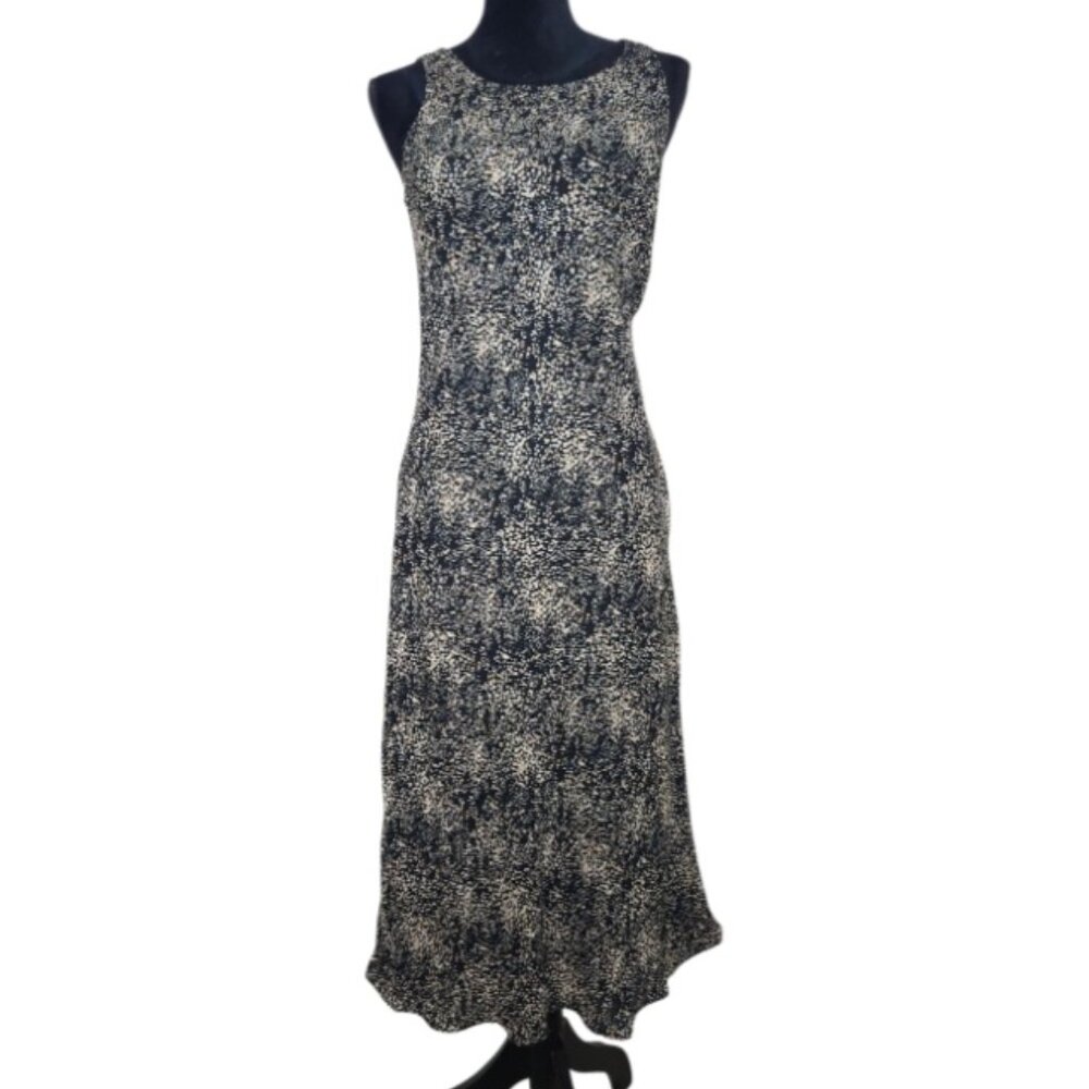 Casual Corner Black and White Midi Dress
